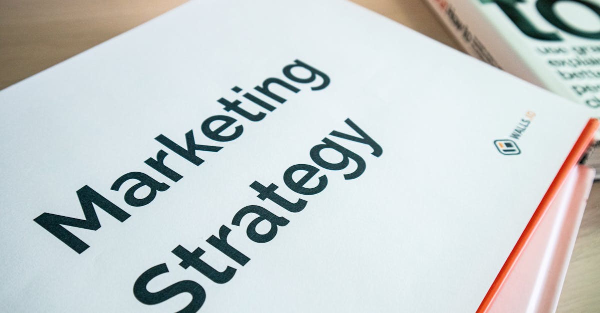 Close-up of a marketing strategy document on a desk, ideal for business content.